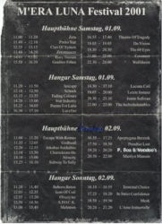  Gary Numan 2001 Hildesheim Schedule